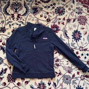 Vineyard Vines Navy Quarter-Zip Pullover